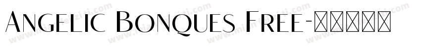 Angelic Bonques Free字体转换
